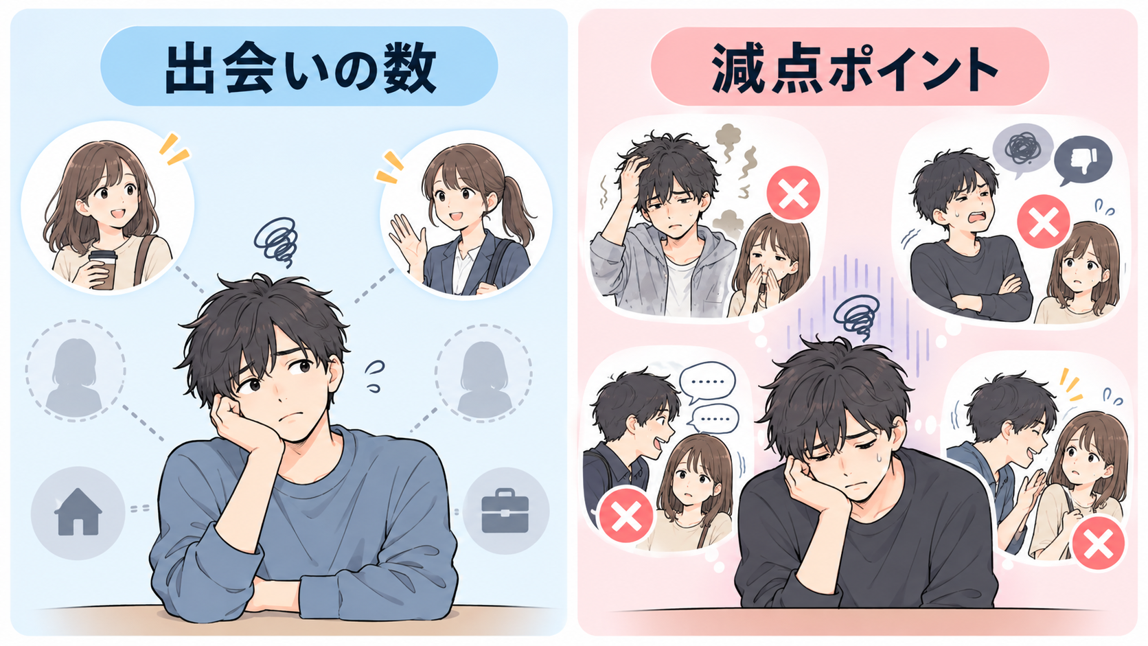 彼女が欲しいのにできない理由は大きく2つある