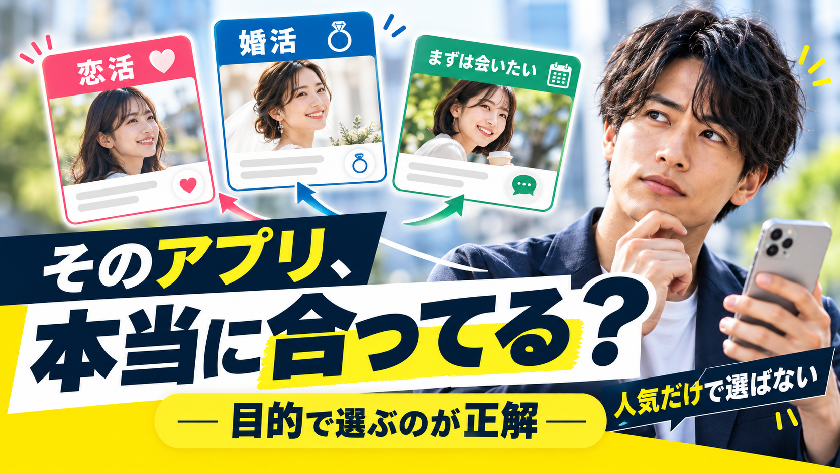 東京で男性におすすめのマッチングアプリ5選