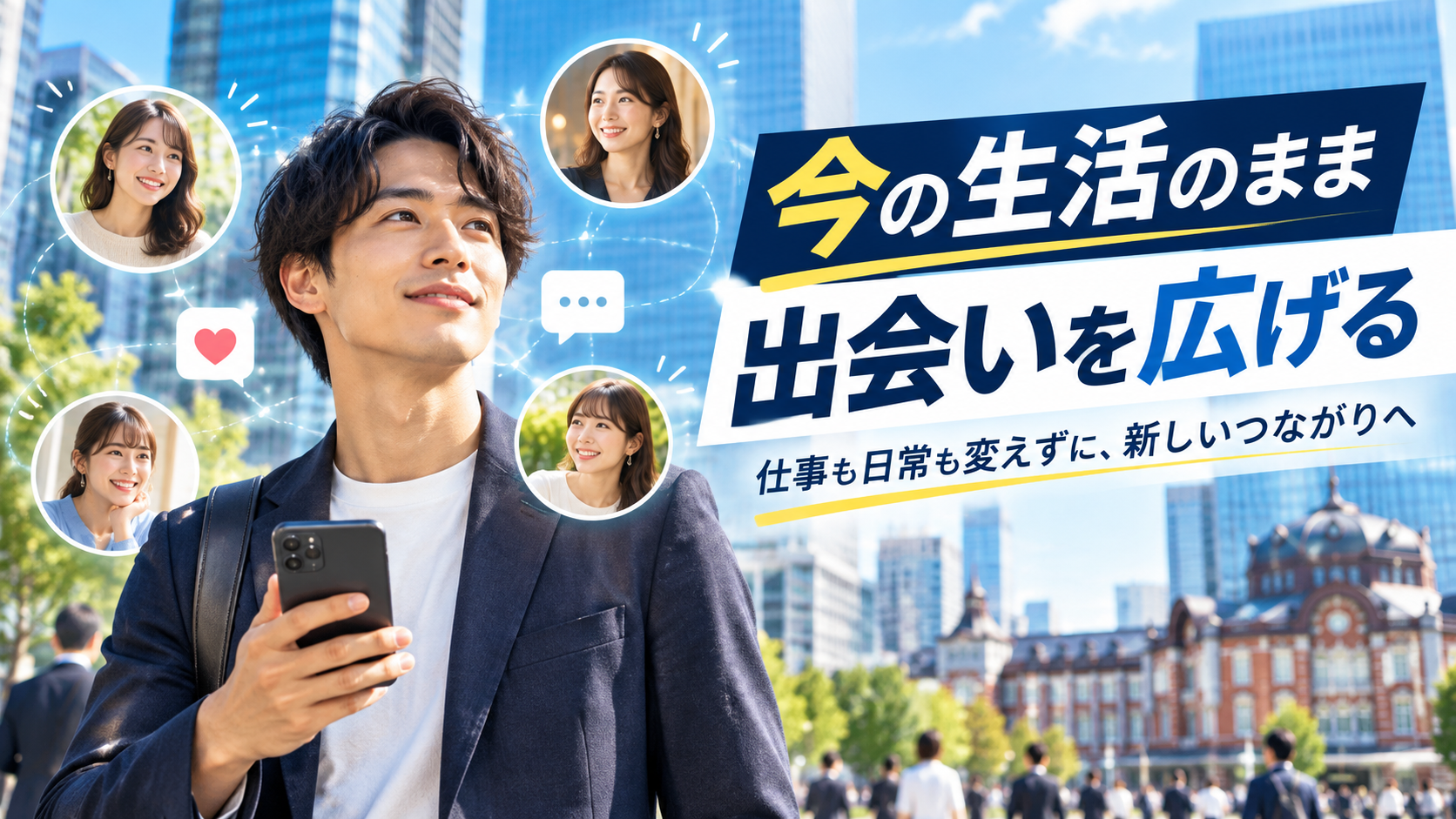 東京で出会いの選択肢を広げるマッチングアプリ
